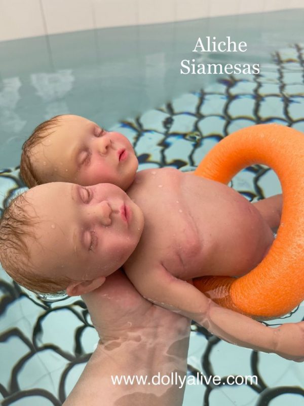 Hermanitas Siamesas Modelo Aliche Dolly Alive Tienda bebes silicona online