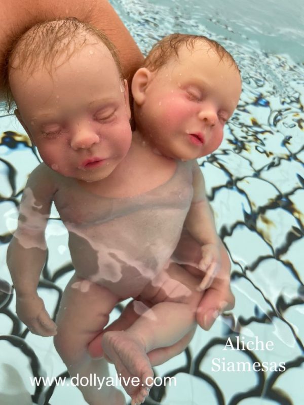 Hermanitas Siamesas Modelo Aliche Dolly Alive Tienda bebes silicona online