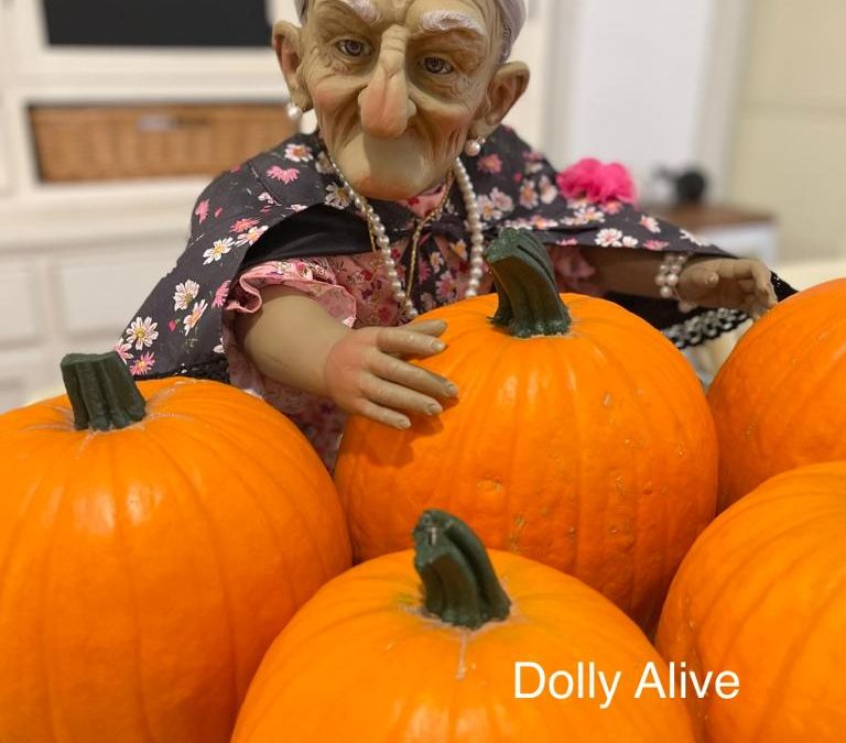 La abuela Clara y las calabazas de Halloween